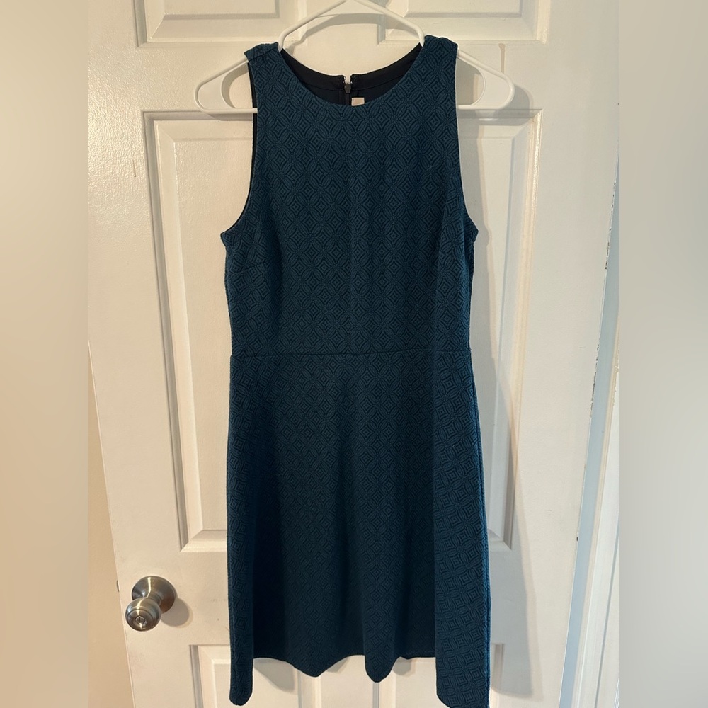 Elegant Dark Teal Sleeveless Dress